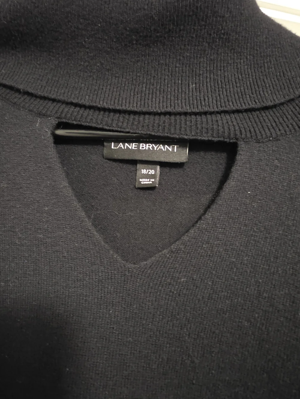 Lane Bryant Black Stud-Accent Cowl Turtleneck Sweater